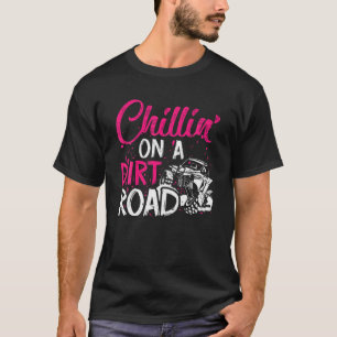 T-shirt Chaleur Sur Un Chemin Sale, Fille De Route