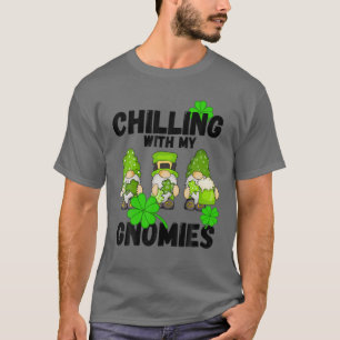 T-shirt Chaleureux Avec Mes Gnomies St Patrick’S Day Irish