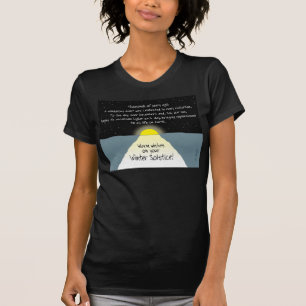 T-shirt Chaleureux voeux sur votre solstice d'hiver! -