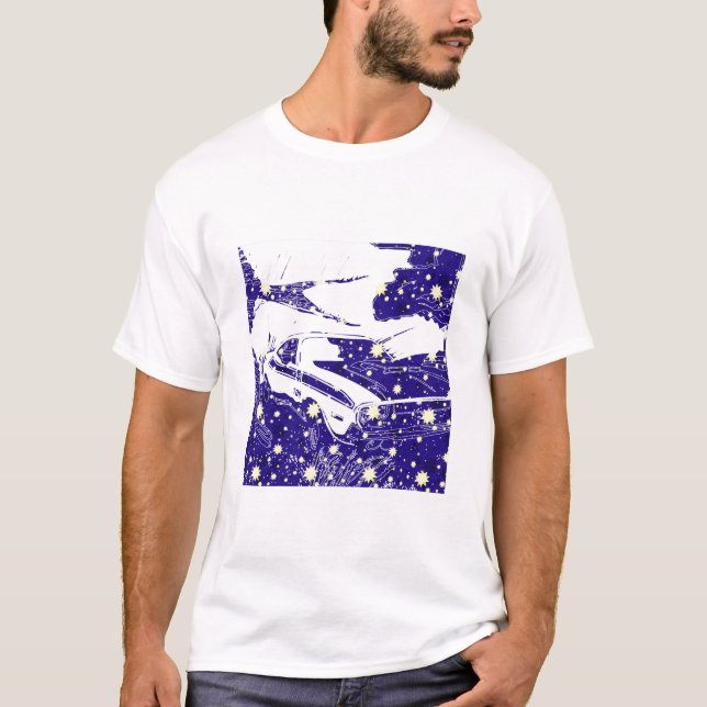 T-shirt challengeur illuminé par les étoiles (Devant)