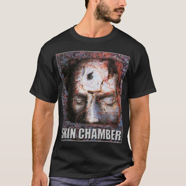 T-shirt Chambre à peau "trial" Art Black (Devant)