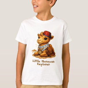 T-shirt Chameau Explorateur Marocain Personnalisé – Mignon