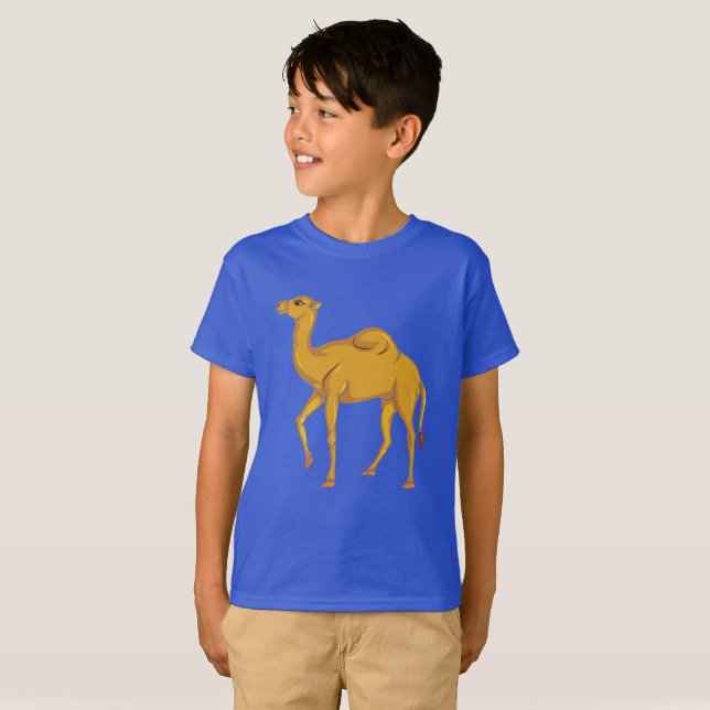 T-shirt Chameau mignon de vecteur (Devant entier)