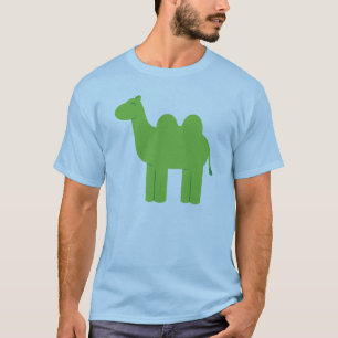 T-shirt Chameau vert mignon