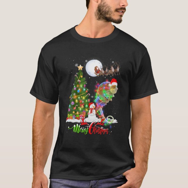 T-shirt Chameleon Animal Joyeux Amoureux des animaux de No (Devant)