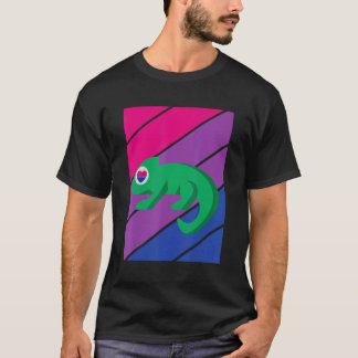 T-shirt Chameleon Pride Bisexual Flag LGBTQ Proud Ally Pri