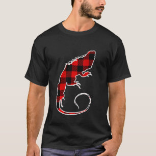 T-shirt Chameleon Red Buffalo Plaid Lizard Matching Pj Fam