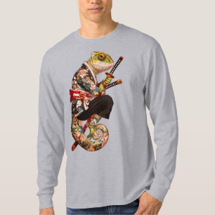T-shirt Chameleon Samouraï – Guerrier Tatoué avec Katana