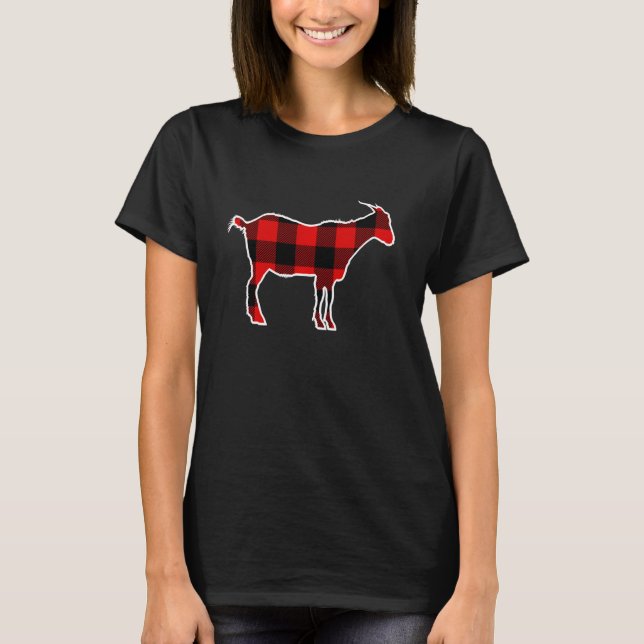 T-shirt Chamois Red Buffalo Plaid Animal Correspondance Pj (Devant)
