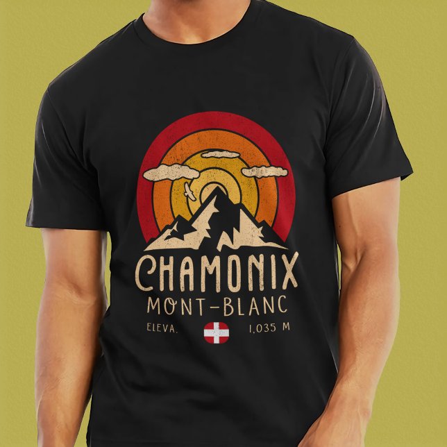 T-shirt Chamonix France Mont Blanc Alpes françaises Ski (Créateur téléchargé)