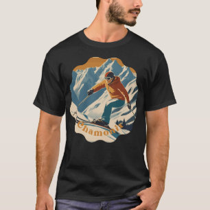 T-shirt Chamonix Mont Blanc France - Vintage voyage