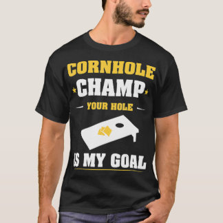 T-shirt Champ Cornhole votre trou est mon objectif 40 ans 