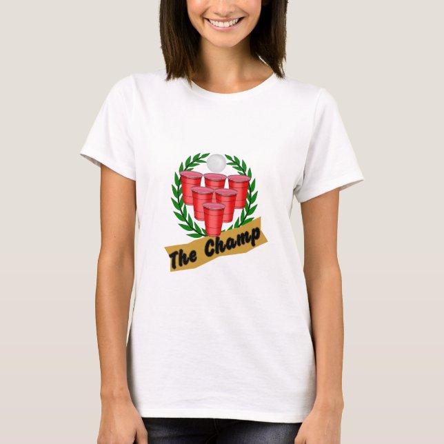 T-shirt Champ de Beer Pong (Devant)