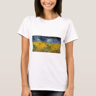 T-shirt Champ de blé avec corbeaux