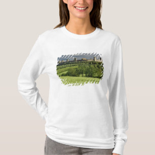 T-shirt Champ de blé et Monteriggioni lointain, dans le