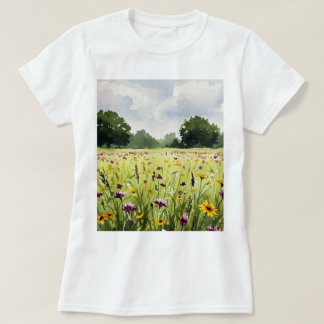 T-shirt Champ de fleurs