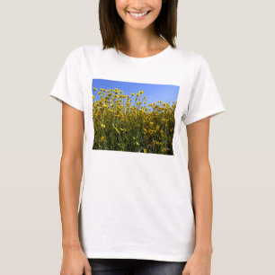 T-shirt Champ de fleurs sauvages jaunes