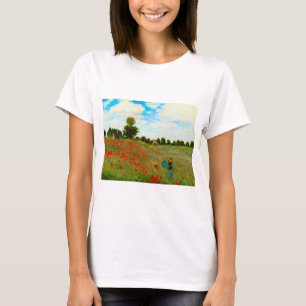 T-shirt Champ de pavot amélioré par Claude Monet