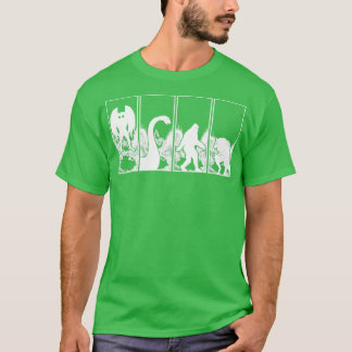 T-shirt Champ Dogman Et Mothman Cryptozoology