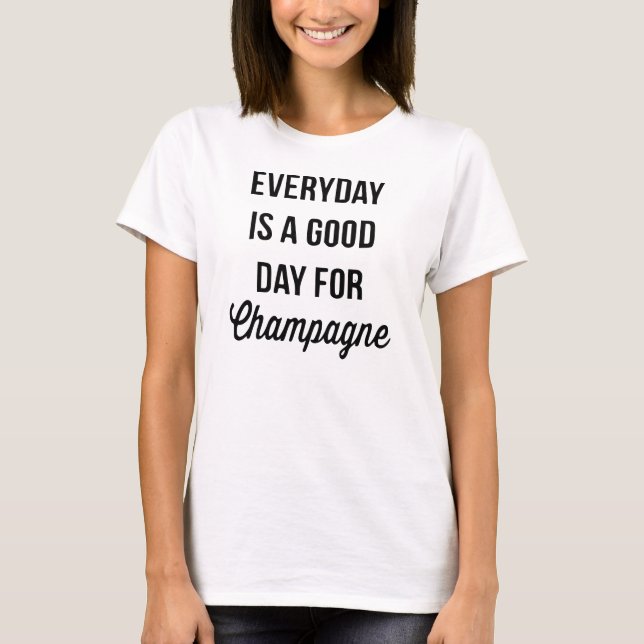 T-shirt Champagne du jour (Devant)