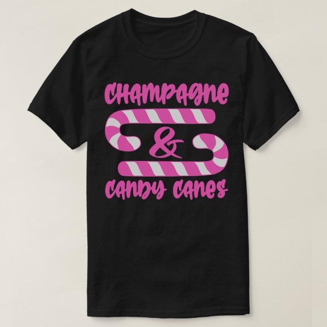T-shirt Champagne et Sucres de canne 1 (Design devant)