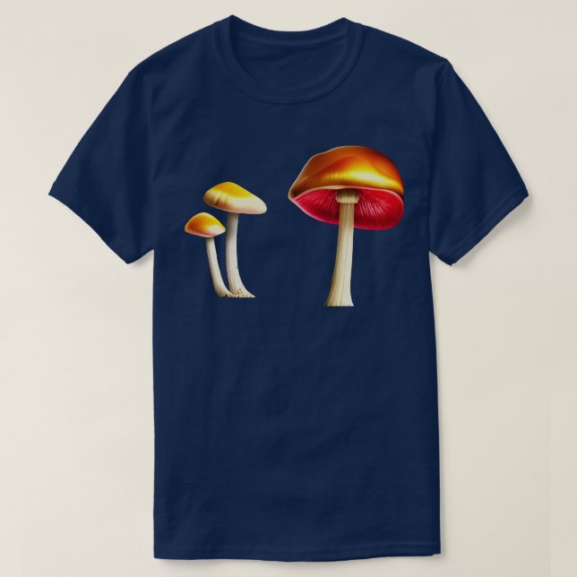 T-shirt champignon coloré (Design devant)
