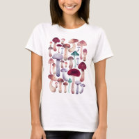 T-shirt champignon d'aquarelle