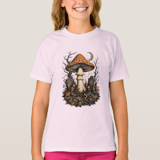 T-shirt Champignon ensorcelé d'Halloween Forêt gothique vi