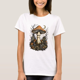 T-shirt Champignon ensorcelé d'Halloween Forêt gothique vi