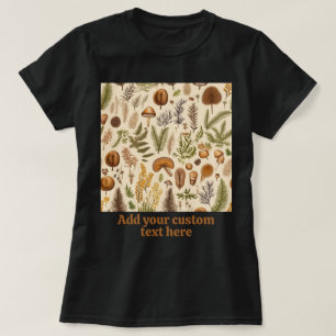 T-shirt Champignon Fleur Cottagecore Floral, Amoureux de l