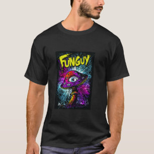 T-shirt Champignon Fungi à œil psychédélique Pun Nove drôl