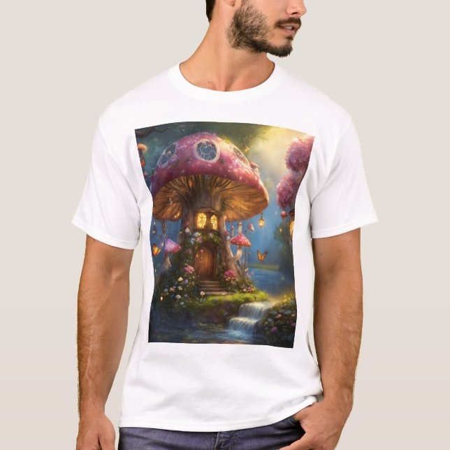 T-shirt champignon joli imaginaire attrapeur (Devant)