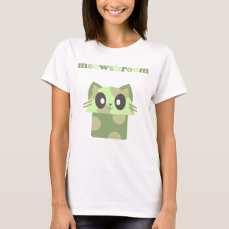 T-shirt champignon kawaii meowshroom kitty cat