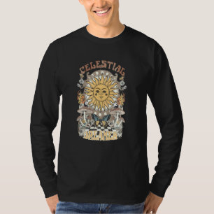 T-shirt Champignon Soleil Céleste Papillon de Phase Lunair