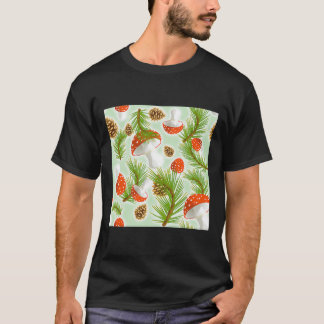 T-shirt Champignons Amanita et Pinecone disparus