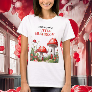 T-shirt Champignons Champignons Rouges Bois Maman Être