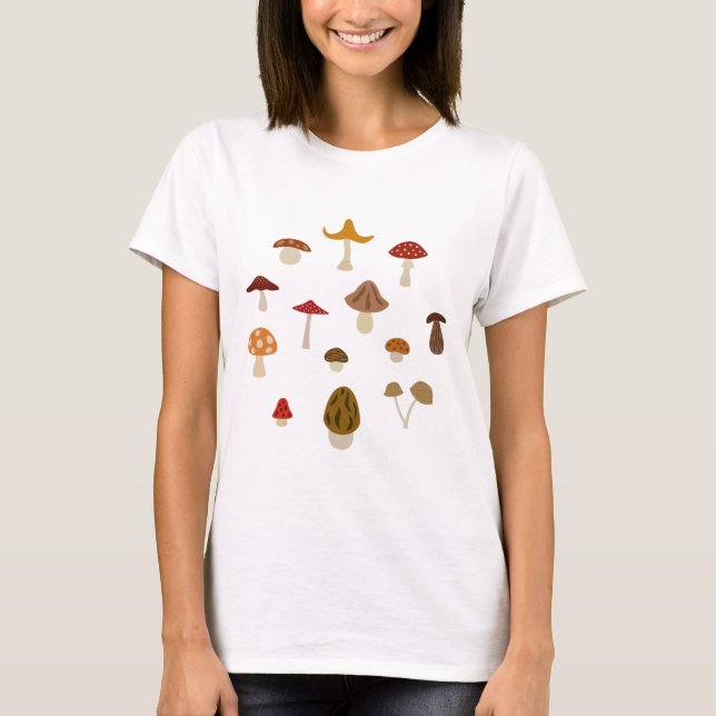T-shirt champignons d'automne (lumière) (Devant)
