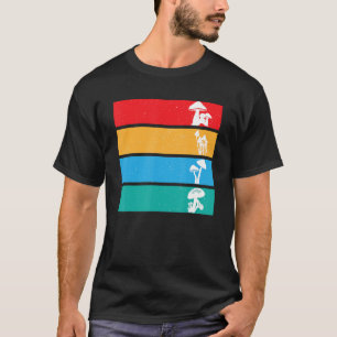 T-shirt Champignons de mycologie colorés Cottagecore vinta