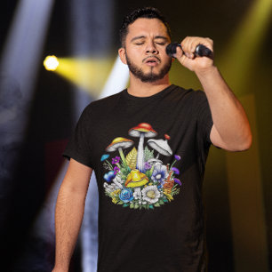 T-shirt Champignons et fleurs magiques