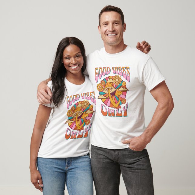 T-shirt Champignons Good Vibes seulement (Unisexe)