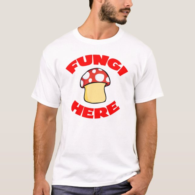 T-shirt Champignons ici (Devant)