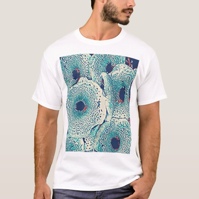 T-shirt Champignons Imprimer Art classique (Devant)