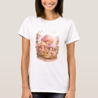 T-shirt Champignons Magiques Pastel Ambiançe Cottage Féeri