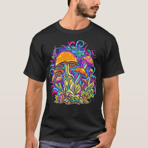 T-shirt Champignons psychédéliques Champignons Trippy Art