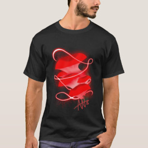 T-shirt Champignons rouges brillants d'huître enchantés