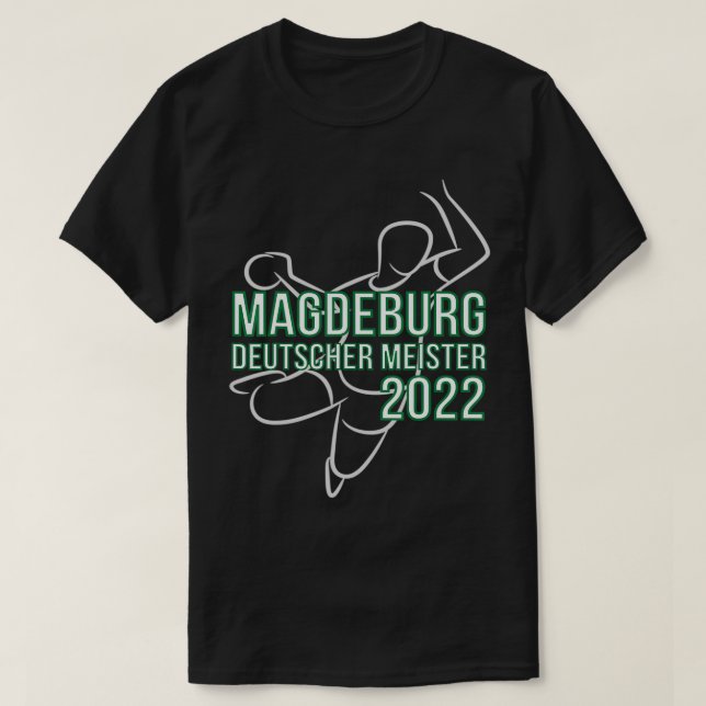 T-shirt Champion allemand du tournoi de handball de Magdeb (Design devant)