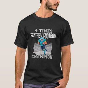 T-shirt Champion américain de football 4 fois Imaginaire