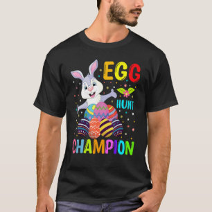 T-shirt Champion de chasse aux oeufs Oeufs de Pâques Joyeu