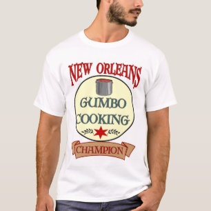 T-shirt Champion de cuisine de gombo de la