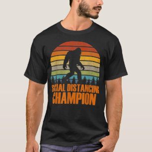 T-shirt Champion De Distances Sociales Caché Et Cherche S